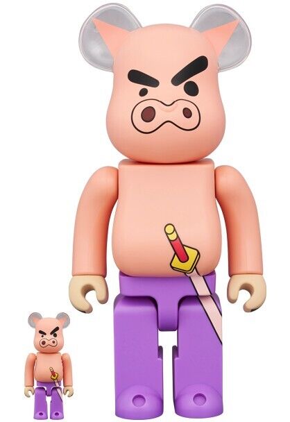 BE@RBRICK 400% & 100% Buri Buri Zaemon Crayon Shin-chan BE@RBRICK 400% & 100% Buri Buri Zaemon Crayon Shin-chan