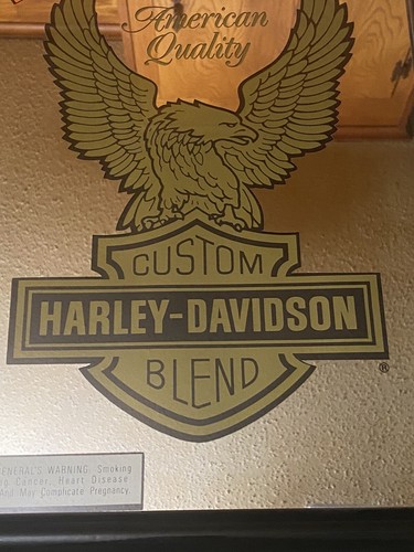 Harley Davidson Cigarette Framed Mirror Advertising, New in Box - Picture 3 of 11