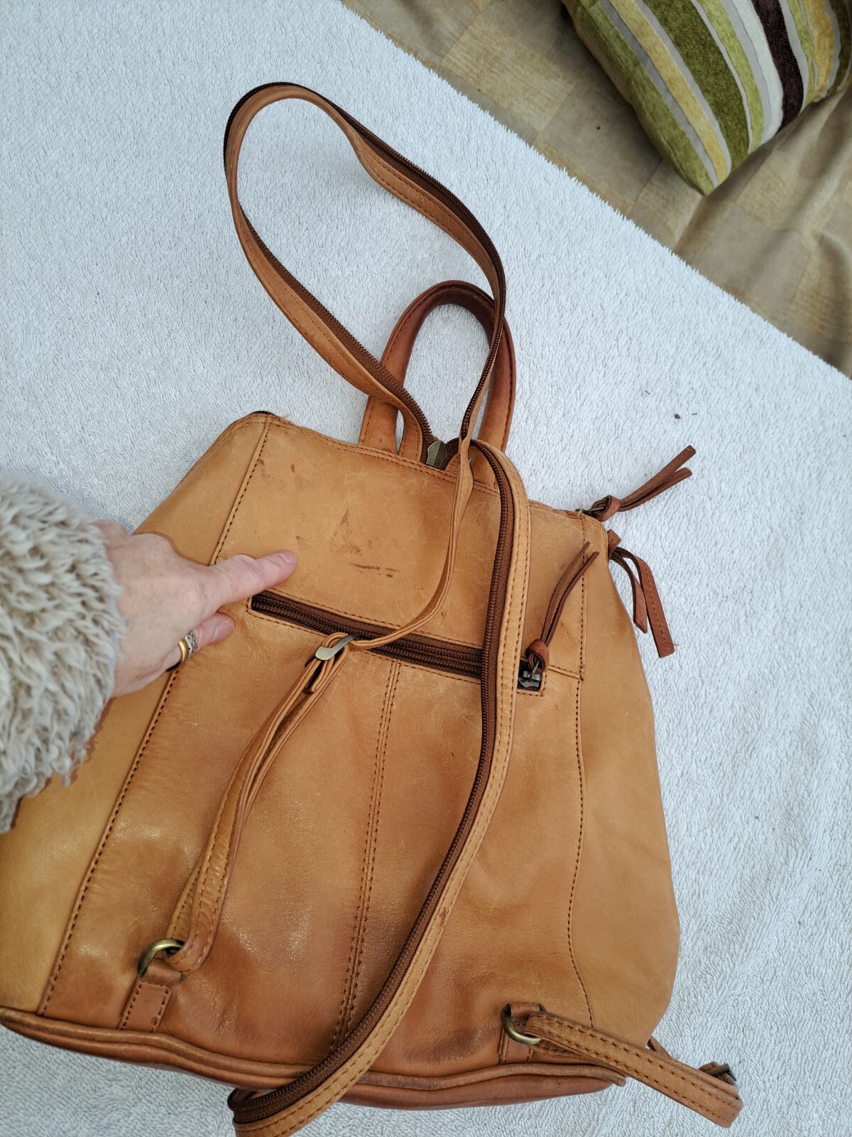 POPULAR JOBIS RRP120 REAL LEATHER BACKPACK SLOUCH SHOULDER Handbag eBay