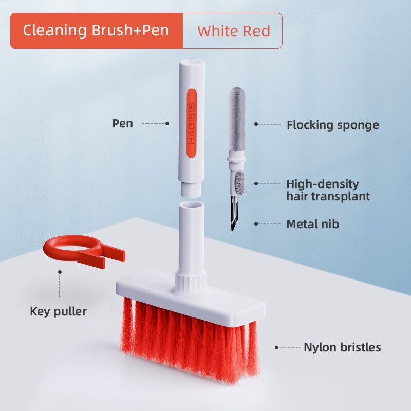 Keyboard Cleaning Brush for PC Keycaps and Earphones, Multi-Purpose Computer Cleaning Tool-image