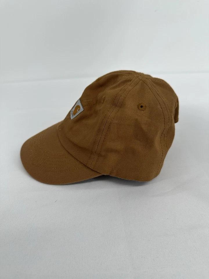 Gorra de béisbol Carhartt informal de lona marrón tostado bebé bebé elástico Foto 4 de 4