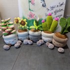 Greenhouse by Russ 10-12 In Stuffed Plush Plants Flowers Lot of 5 Excellent