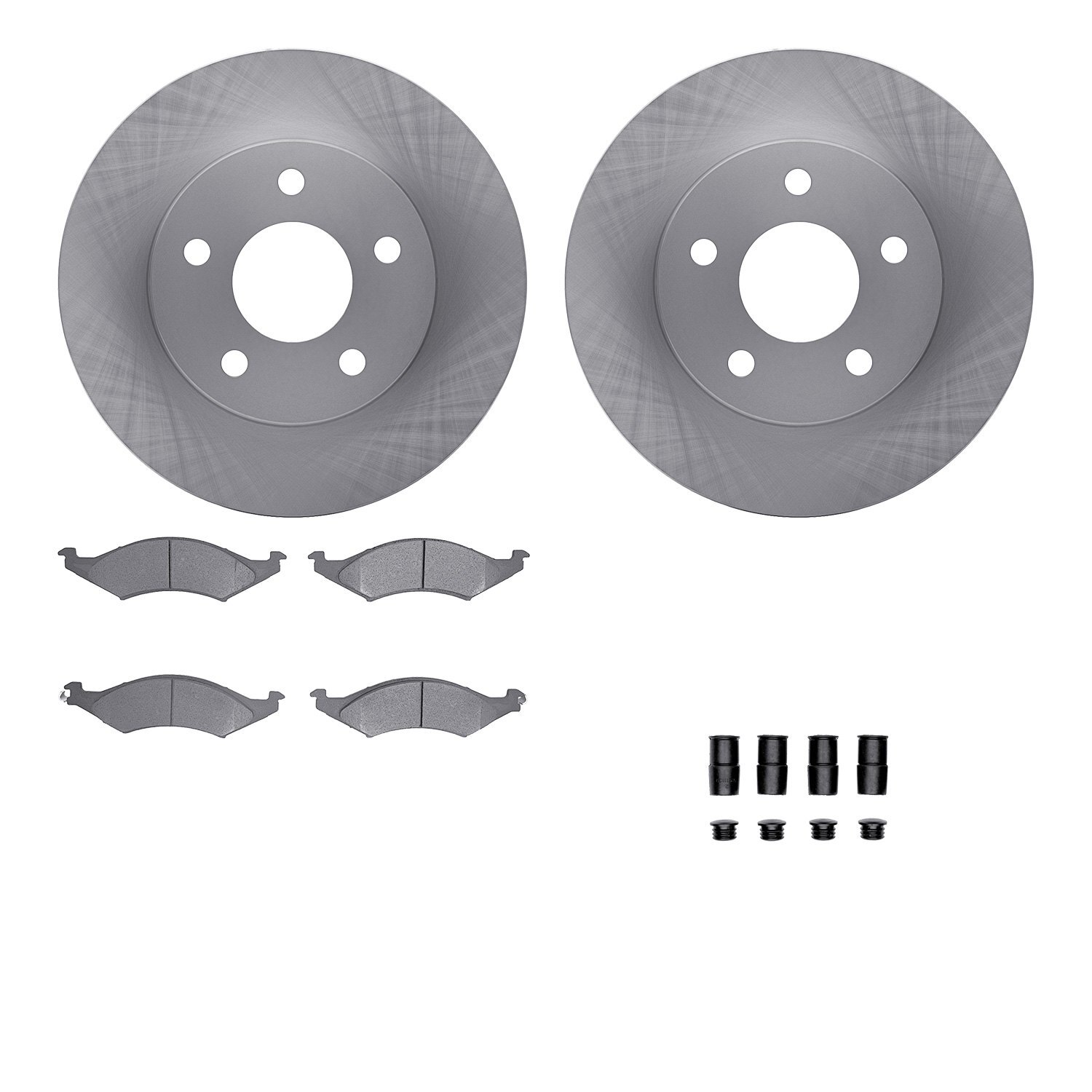 For Lincoln Continental 88-91 R1 Concepts Front Brake Kit w Optimum Pads