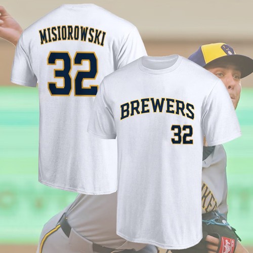 SALE! Willkommen Jacob Misiorowski #32 Milwaukee Brauer Name & Nummer Spieler Geschenk - Bild 7 von 10