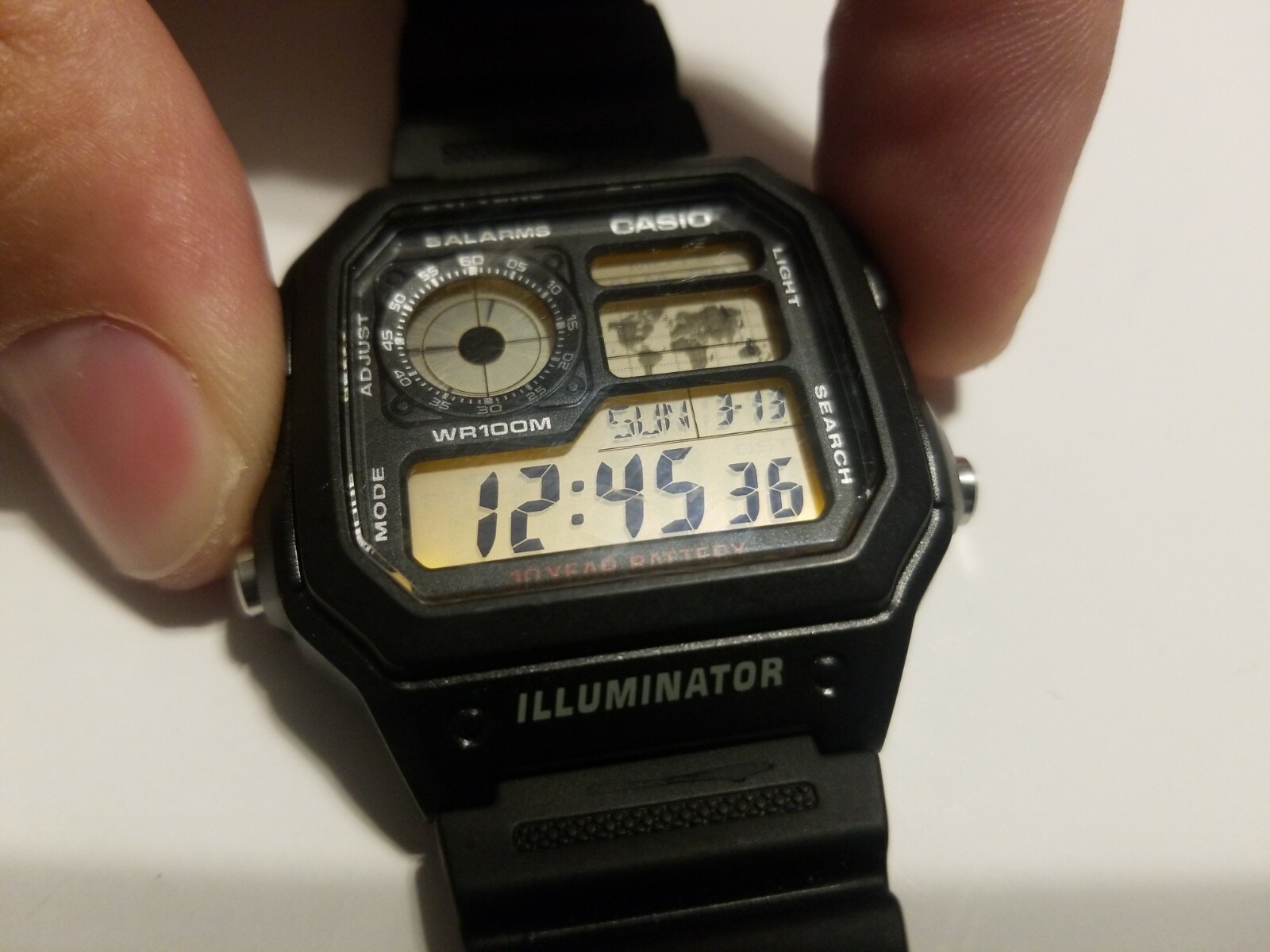 Casio Ae1200wh 1a Men S Resin Strap World Time Watch For Sale Online Ebay