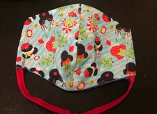 Christmas Mouse Ears Adjustable cotton face mask