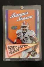 2009 Press Pass Football Card Banner Season Percy Harvin #BS-7 Florida Gators