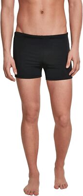 Urban Classics Men's Swim Trunks Black Size S | Basic Quick-Dry Shorts