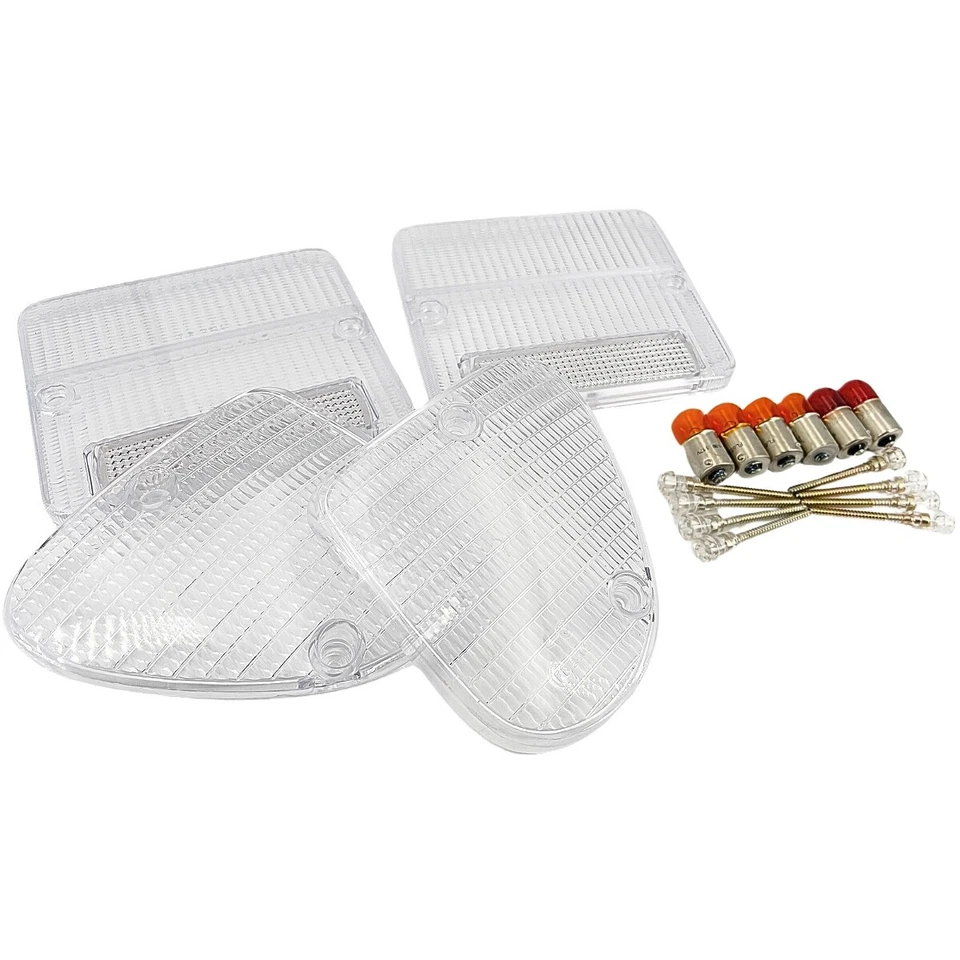 Piaggio Ape 50 Umbausatz transparente Blinkergläser und Rücklichtgläser