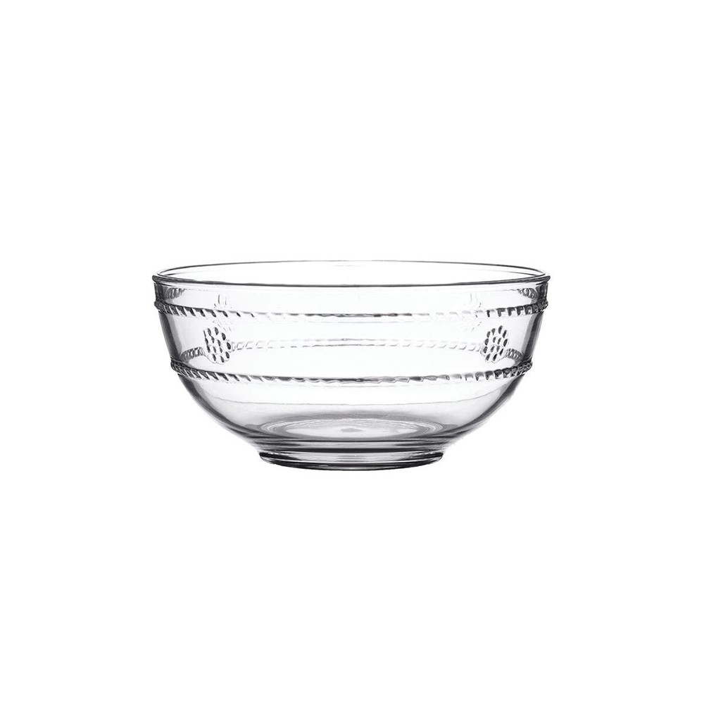Isabella Unbreakable Clear Acrylic Berry Bowl with Embossed Design