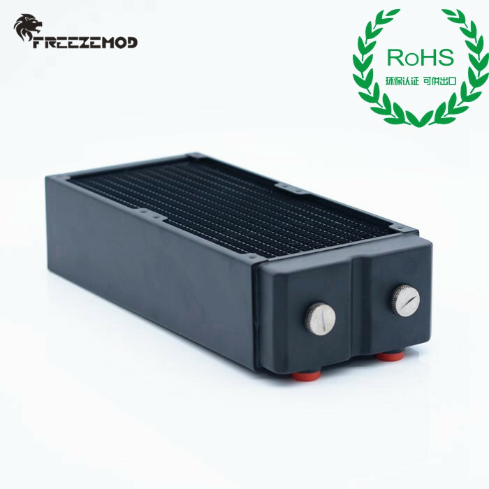 FREEZEMOD-Radiador De Cobre Blanco De 360mm, Enfriador De Agua De