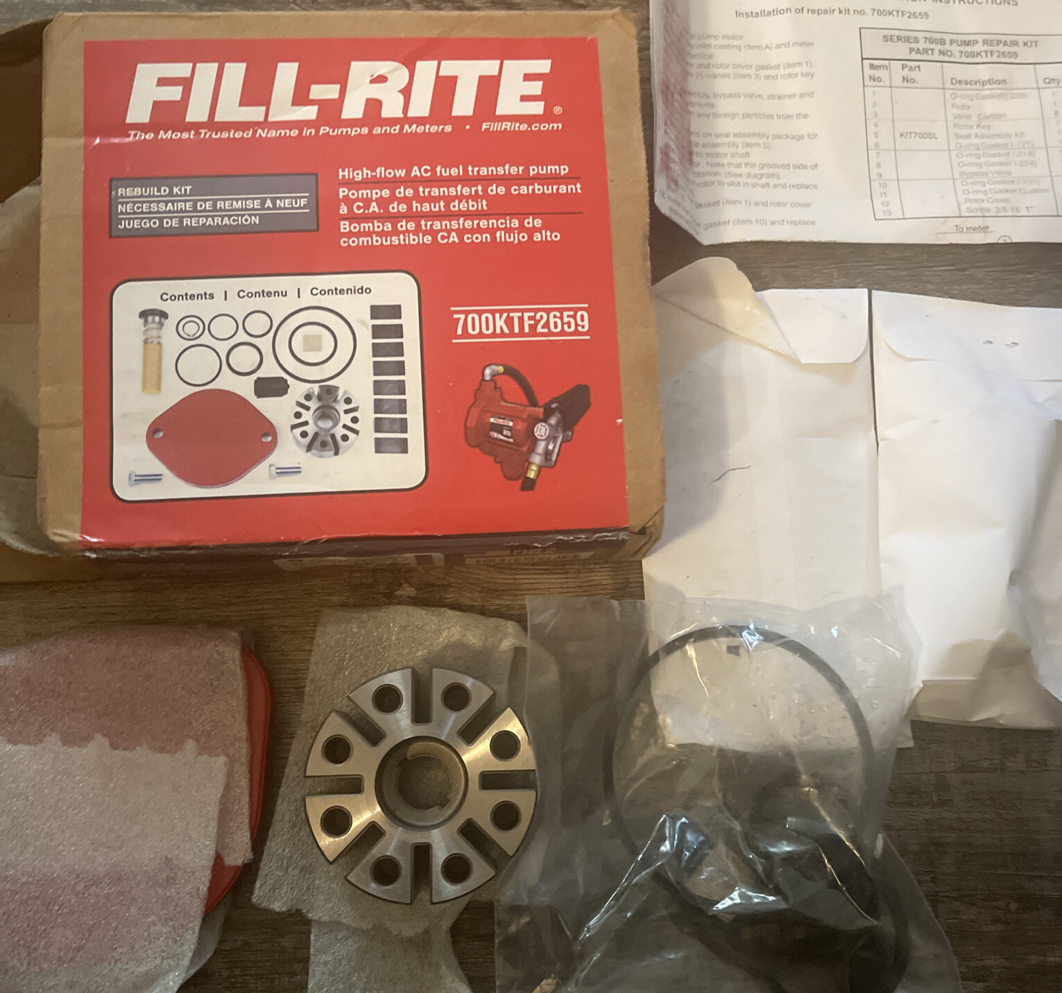 FILLRITE 700KTF2659 Fuel Transfer Pump Repair Kit 89404026595 eBay