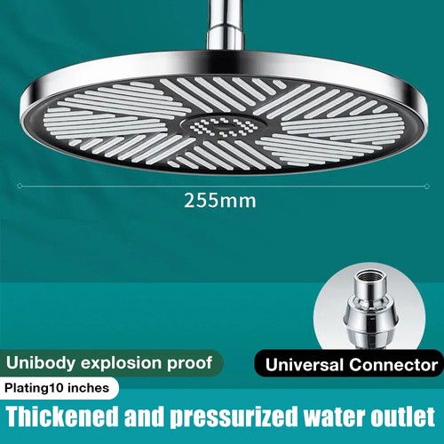 10inch Big Panel Rainfall Shower Head,High Pressure Shower Head,Top Rain Showers - Picture 8 of 22