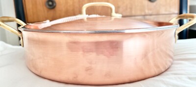 NWT RUFFONI GUSTIBUS Copper-Clad S.Steel 4.5-Qt/30Cm Braiser+Lid