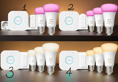 Philips Hue White and Color Ambiance Starter-Sets E-27  (4 Varianten)