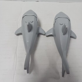 Vintage Large Lego Shark From 6243 Lot of 2 Two JAWS Pirate