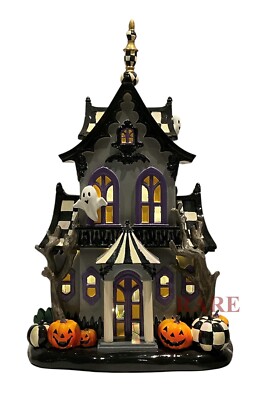 Mackenzie-Childs Halloween Illuminated Music Haunted House New No