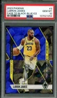 LeBron James Card 2023-24 Phoenix Fade To Black Blue Ice (pop 9) #3 PSA 10