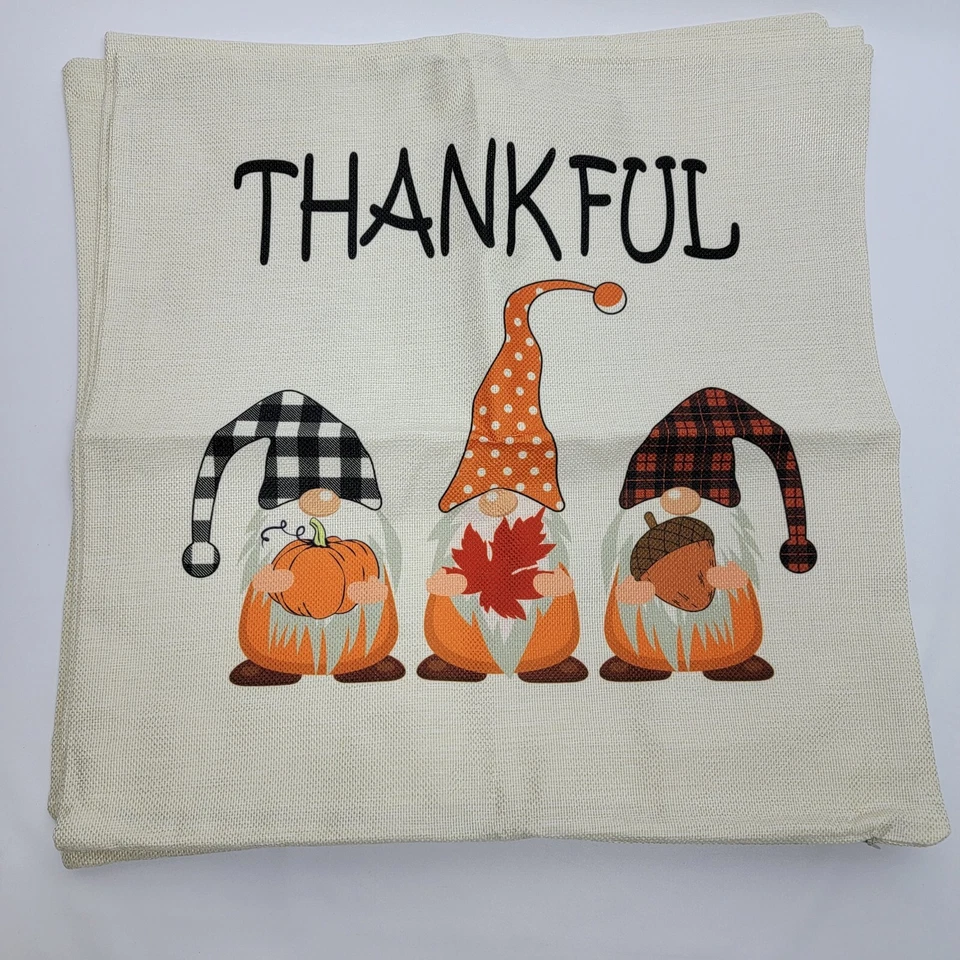 Funda de Almohada 17.5"x 17.5" Otoño Calabaza Otoño Almohada Decorativa Cremallera  Foto 2 de 4