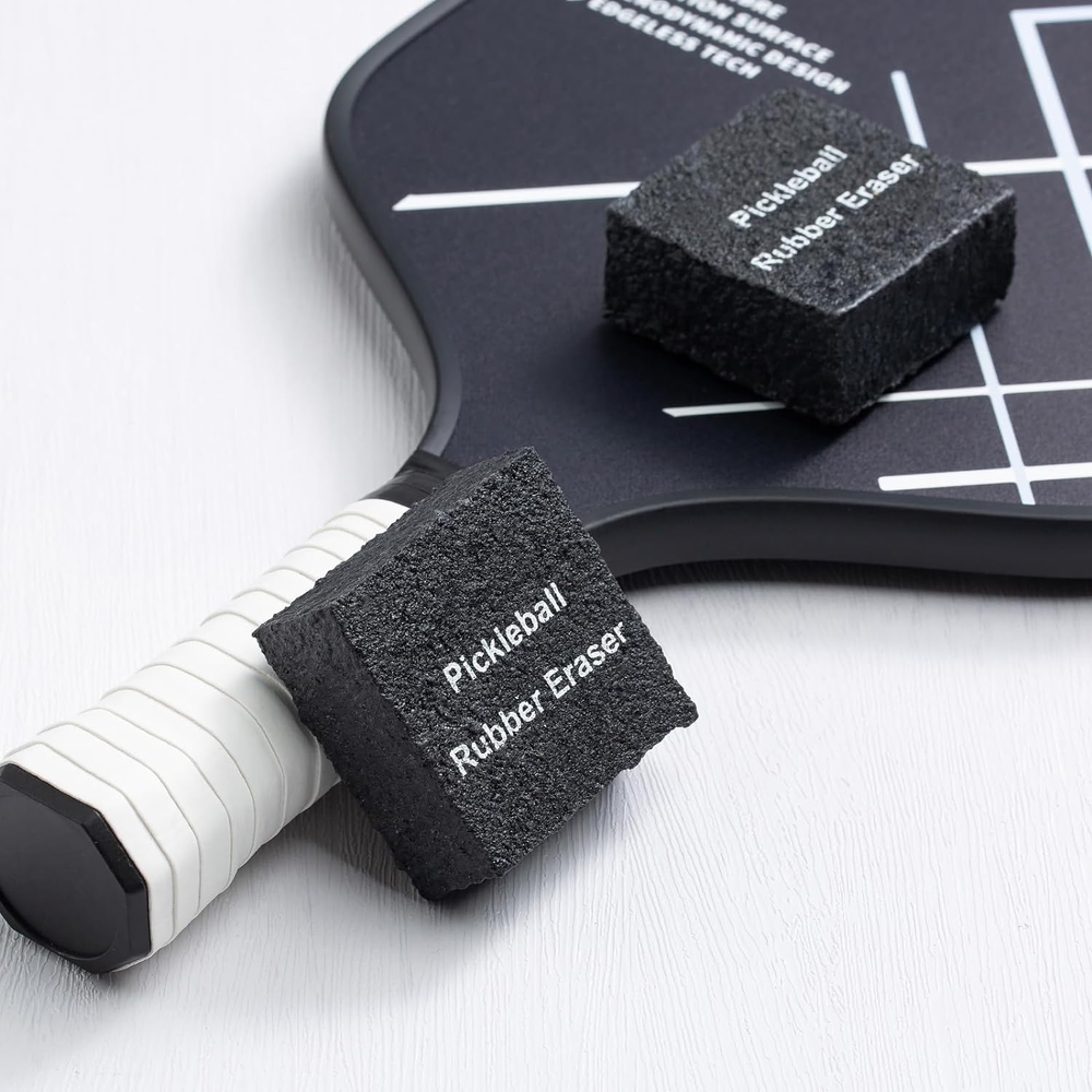 Premium Carbon Fiber Pickleball Paddle with Free Overgrip & Eraser