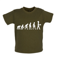 Evolution of Man Bake - Baby T-Shirt / Babygrow - Baking Cake Baker Cakes Bake