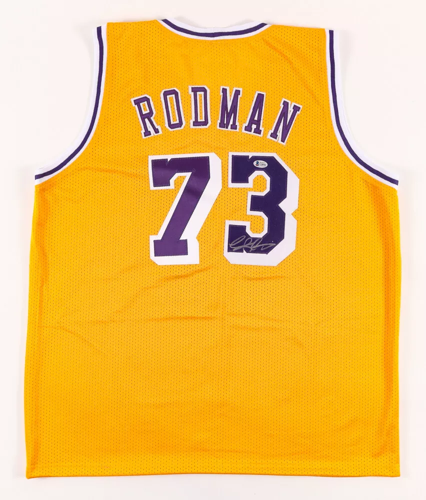 Dennis Rodman Signed Los Angeles Lakers The Worm Jersey (JSA COA