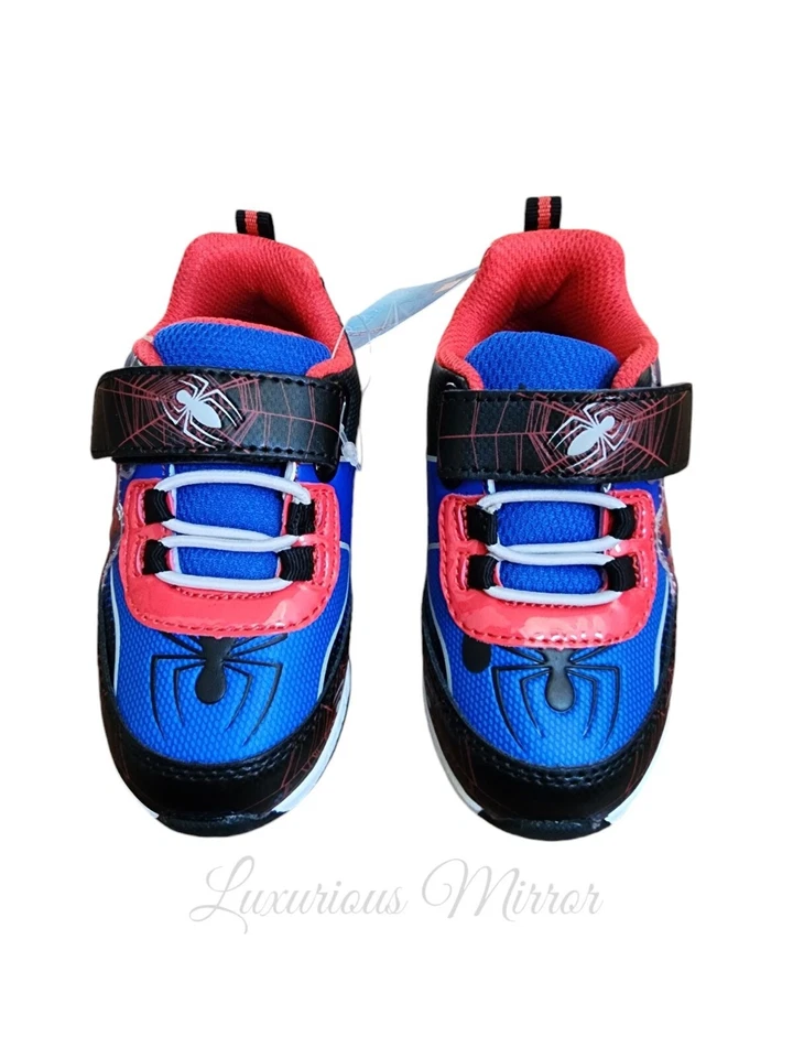 Zapatillas deportivas Spiderman niños pequeños-niños pequeños Spiderman iluminadas sin corbata talla 7 Foto 4 de 4