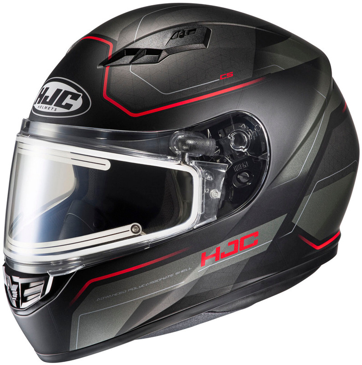 HJC CSR3 Inno Electric Snowmobile Helmet Red Black SM MD LG XL 2XL CS