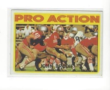 1972 Topps #124 John Brodie IA 49ers - NM