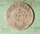 1912 Newfoundland 5 Cents — photo from another recent sale