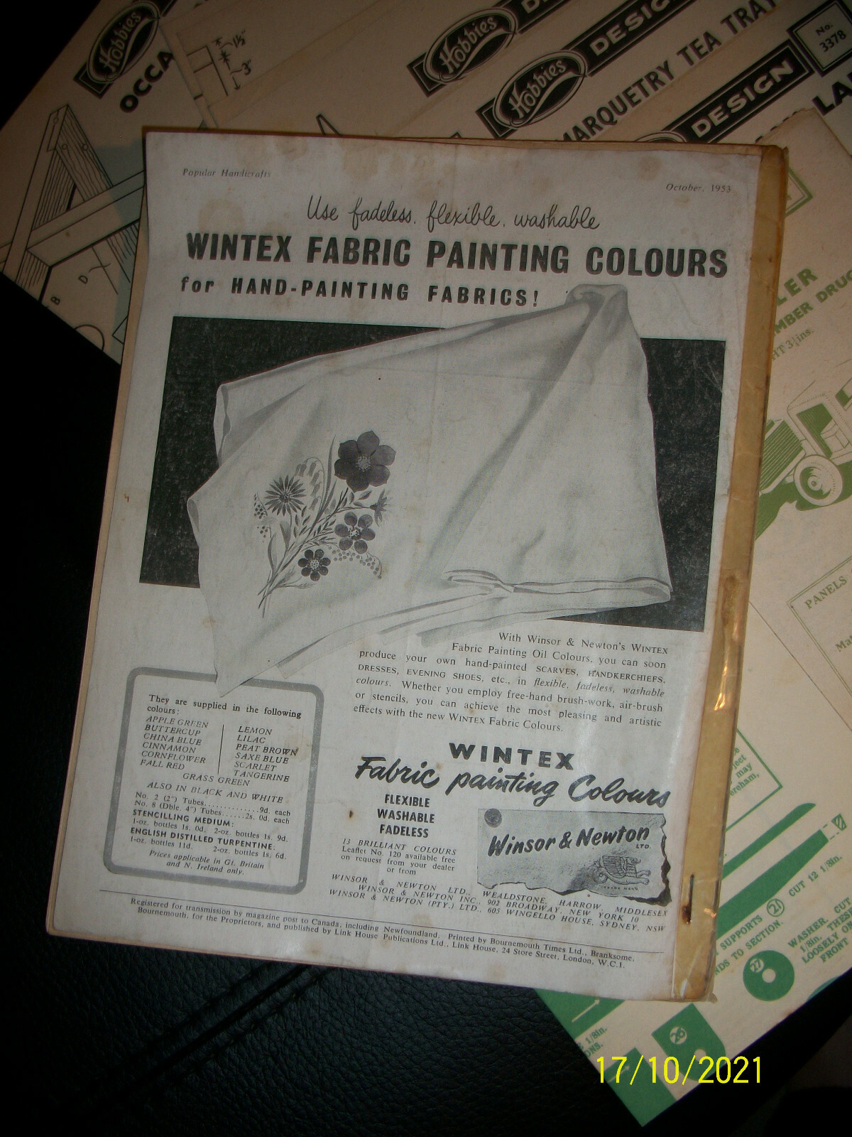 Popular Handicrafts Magazine 1953년 10월 1일~10일, 런던 올림피아 전시회 호 4