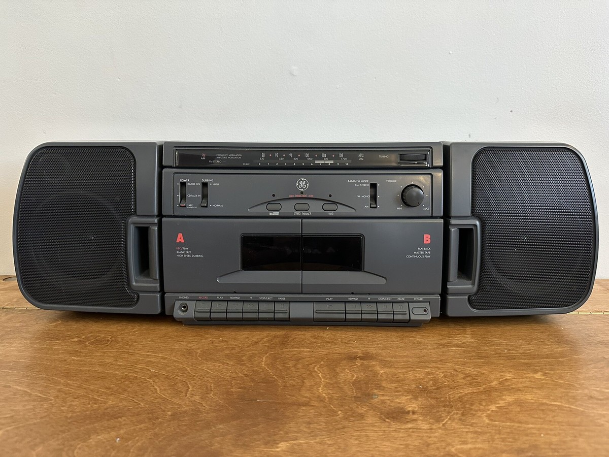 General Electric GE 3-5678A Boombox Ghetto Blaster Bookshelf Speakers Tested