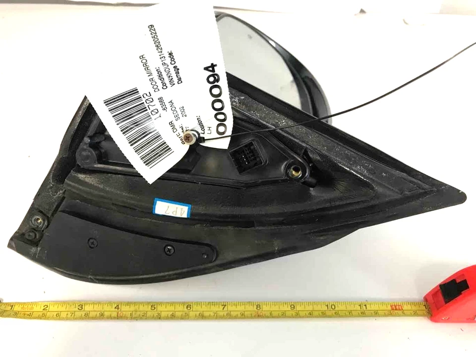 Espejo retrovisor izquierdo exterior negro fabricante de equipos originales KIA SEDONA 2003-2005 Foto 4 de 4