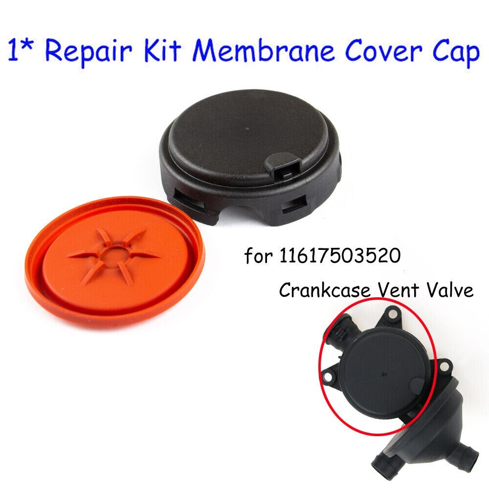 Crankcase Breather Vent Valve Repair Kit Membrane Cover Cap for 3
