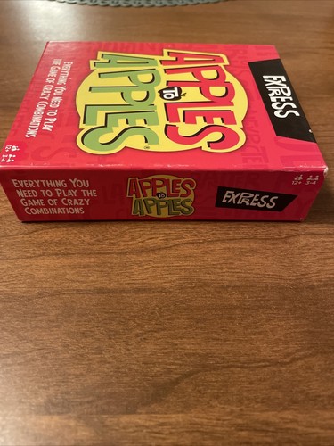 Apples To Apples Express Mattel Card Game Portable Travel Fun Size Complete New - Picture 3 of 9
