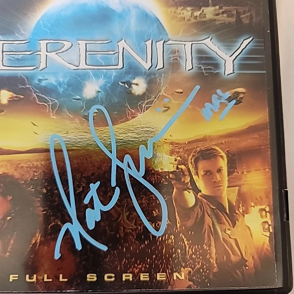 Nathan Fillion Hand Signed Serenity Dvd "Mal". Firefly. Serenity. Castle. Rookie - Image 3 of 4