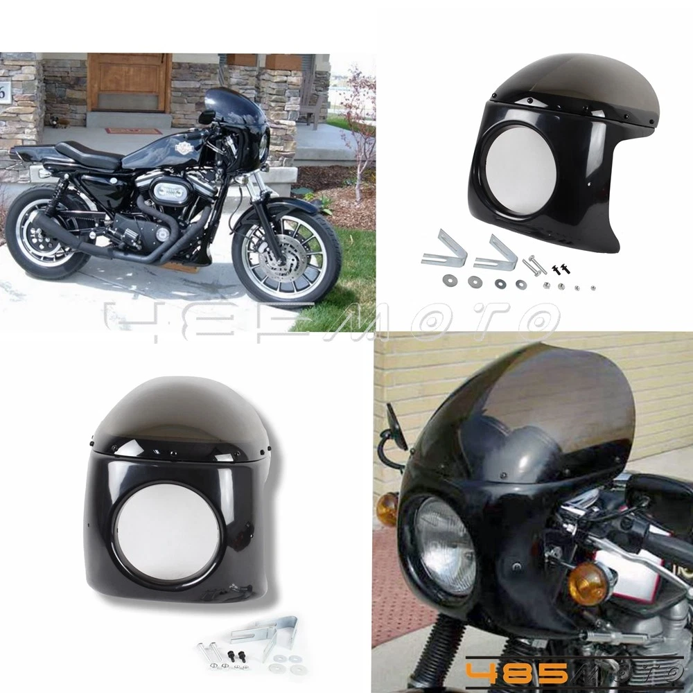 Phare universel de moto de 7 pouces pour Harley Sportster Cafe