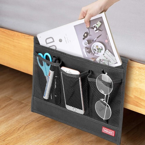 Bedside Caddy Storage Organizer Remote Control Holder Couch Sofa Armrest Bag - Picture 6 of 11
