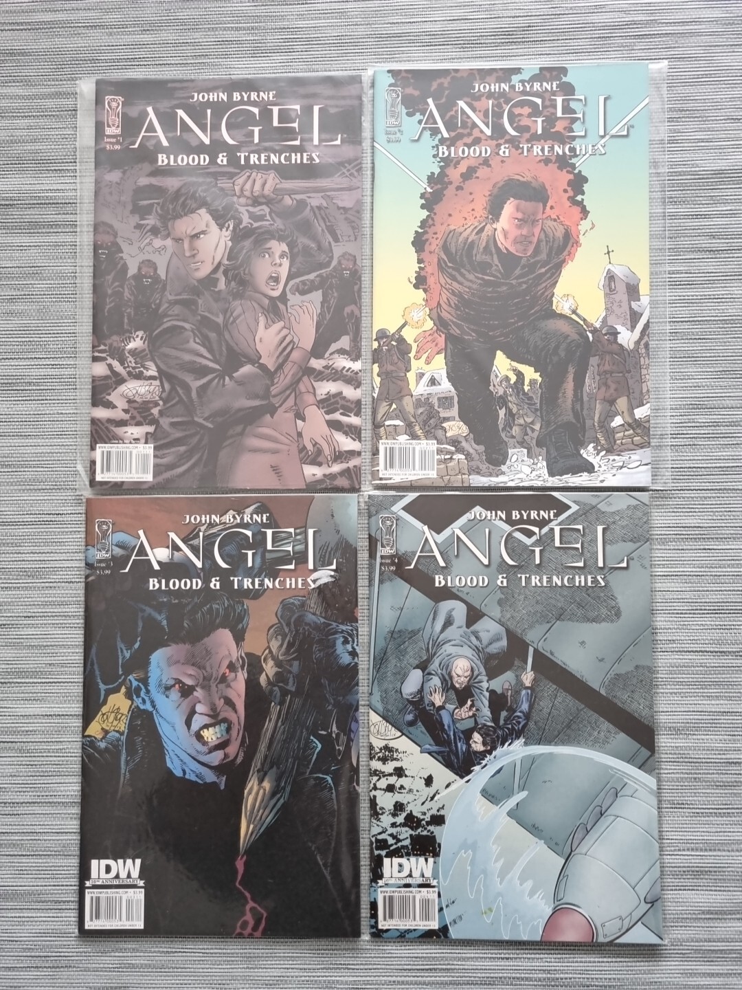Angel Blood Trenches Comic Books Vol 1-4 2009 IDW Publishing John Byrne Rare New
