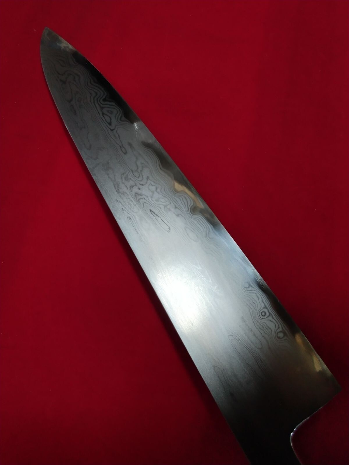 Shiroyama Hamono Japanese Kitchen Gyuto Knife 242mm Blue Steel 1 Ebony