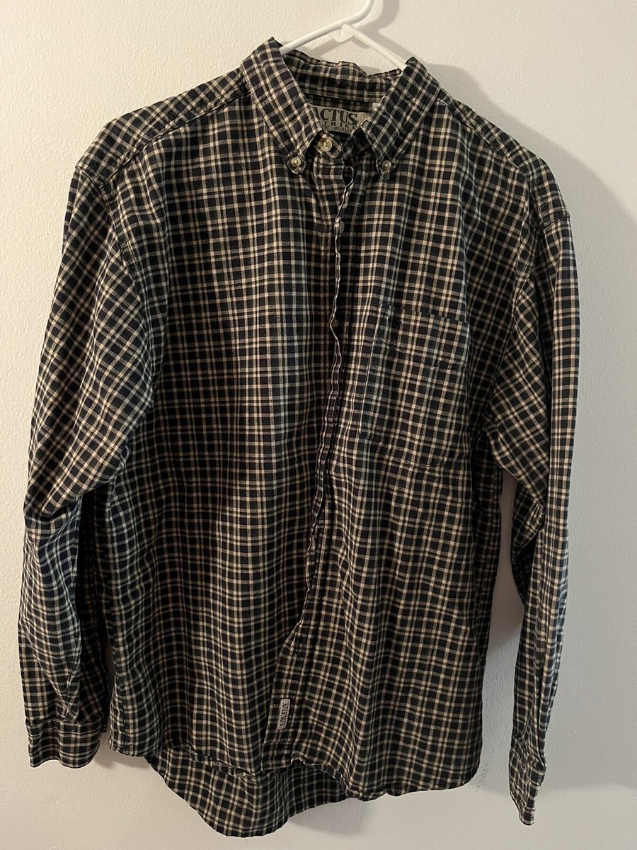 Mens Shirt Cactus Clothing Authentic Quality Large 100# Cotton