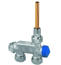 HEIMEIER Ventil E-Z Einrohr Durchgang, DN 15, mit Tauchrohr