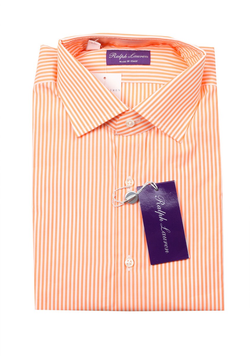 Ralph Lauren - Ralph Lauren ラルフローレンパープルレーベル ストライプ シャツ サイズ:15  オレンジ コットン レディース 　240001155564 Ralph Lauren Purple Label Orange Striped Shirt Size 38 / 15 U.S.