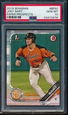 PSA 10 JOEY BART 2019 1st Bowman Paper Prospects Giants Rookie Card RC GEM MINT