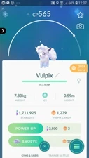 Pokémon Shiny Alolan Vulpix GO