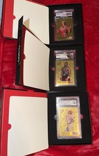 Celebrity Mint Gold Card Set Ric Flair, Mike Tyson, Pete Rose GEM MINT 10