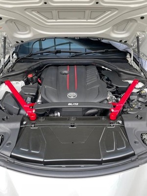 BLITZ Federbein Tower Bar 96169 vorne rot Toyota GR Supra A90 DB82 DB22 DB42