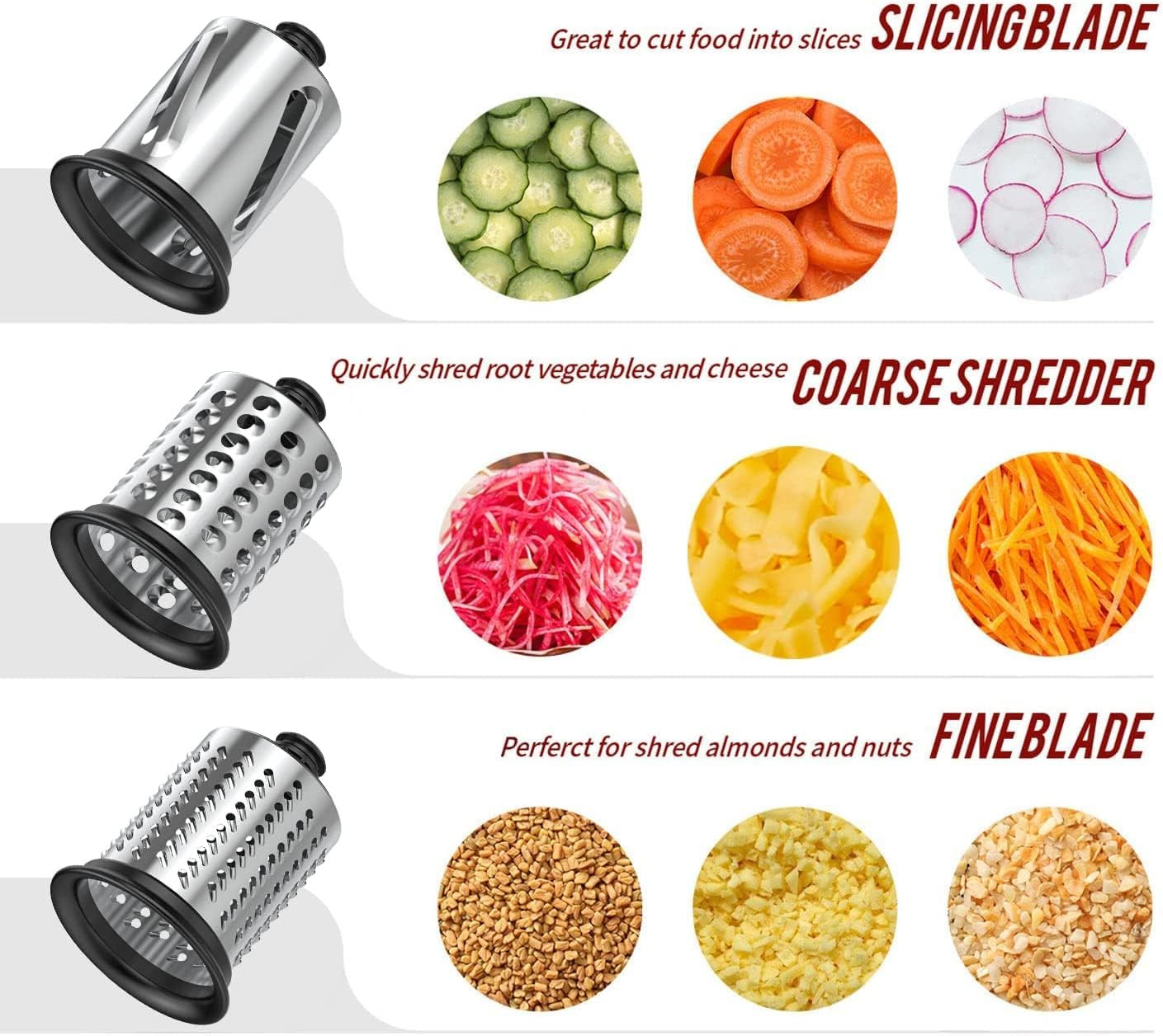 Grattugia Kitchenaid 3-in-1: Affetta e Sminuzza in Secondi! - 2