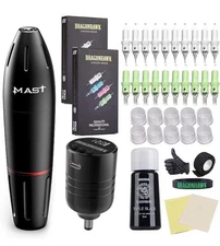 Dragonhawk Complete Tattoo Kit Beginner Tattoo Gun Kit Wireless Tattoo Machine