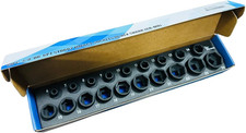 Sk-0015-s Low Profile Nano Impact Sockets Set 38 Drive Metric 6-24mm Stubby So